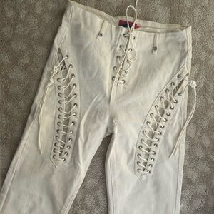 Edikted White Flared Jeans
